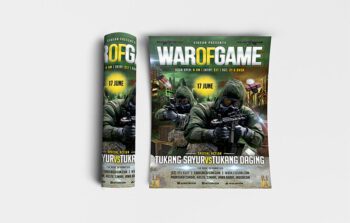 War of Game Flyer Template
