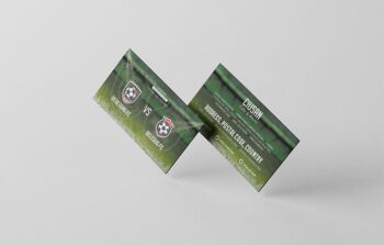 Soccer Match – Invitation Card
